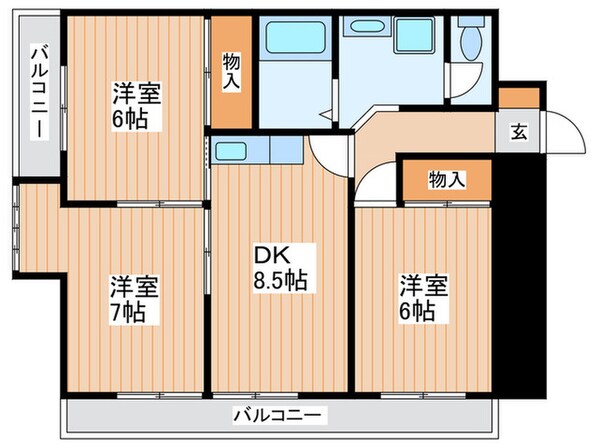 シティライフ中西の物件間取画像